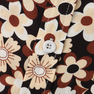 Mens summer button up shirt - Floral pattern