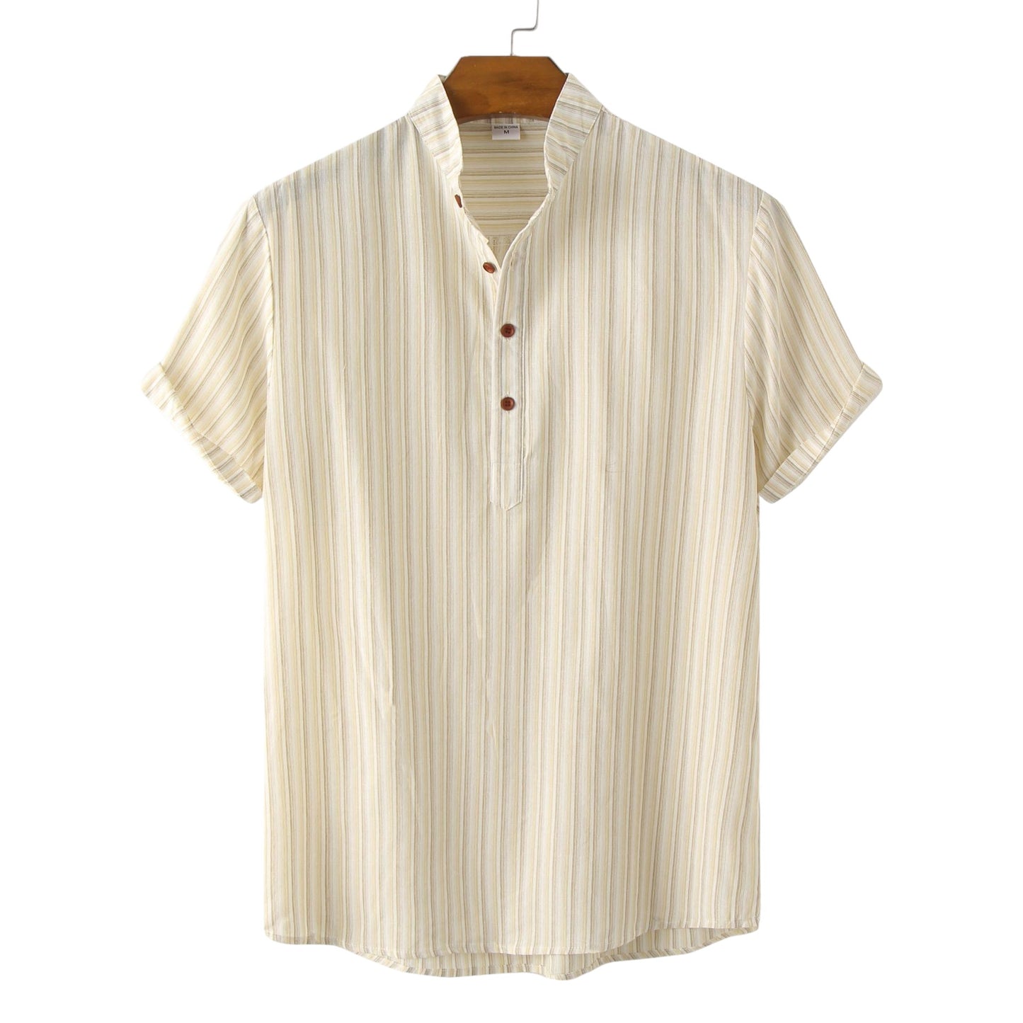 Premium cotton short sleeve shirt men