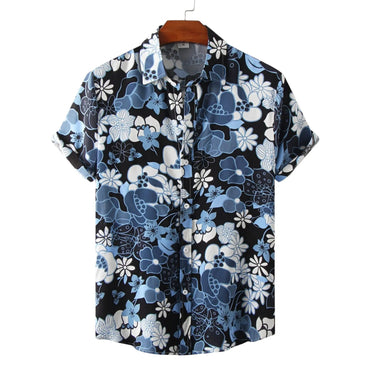 Floral Bamboo Hemp Shirt for men in bamboo hemp - Dan Flashes