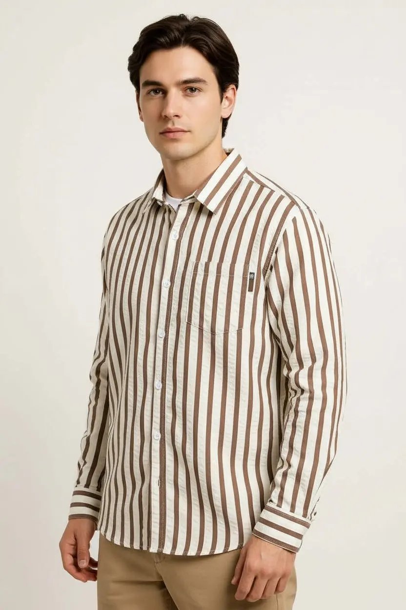 Color Matching Long Sleeve Men's Shirt Top Dan Flashes