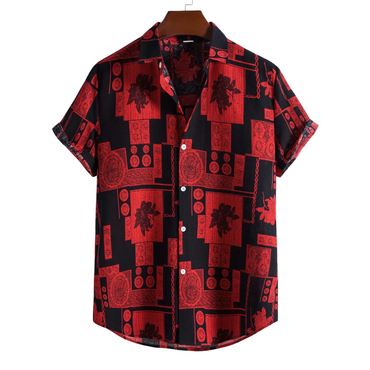 Premium Cotton Hawaiian Shirt for men in cotton-linen blend - Dan Flashes