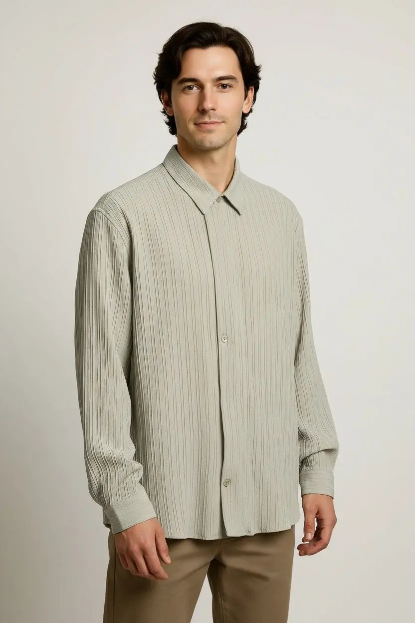 Shirt Men's Long Sleeve Trendy Loose Dan Flashes