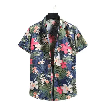 Short-Sleeve Hawaiian Button-Down Shirt for men - Dan Flashes