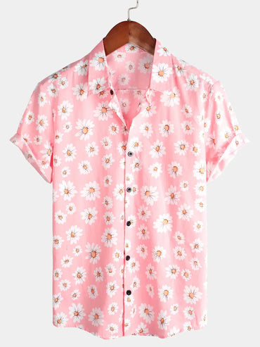 Flower Power - Shirt - Dan Flashes - Pink - Flower Power Dan Flashes Dan Flashes Shirt