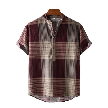 Mens Bamboo Hemp Mandarin Collar Shirts - Shirt - Dan Flashes - Small - Men's bamboo hemp mandarin collar shirts - Dan Flashes