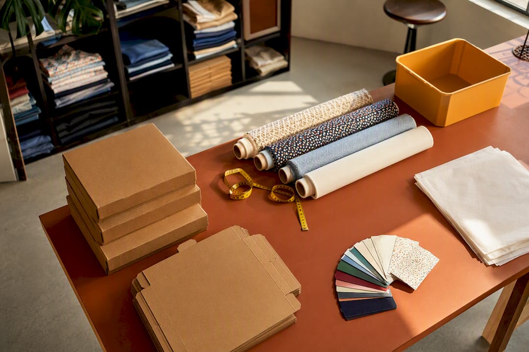 Bulk order materials in fulfillment studio