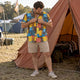 Man wearing Dan Flashes festival shirt