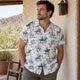 Man wearing Dan Flashes cowboy print shirt