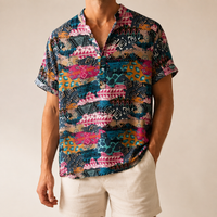 Man wearing a bold multicolor patterned shirt - Dan Flashes
