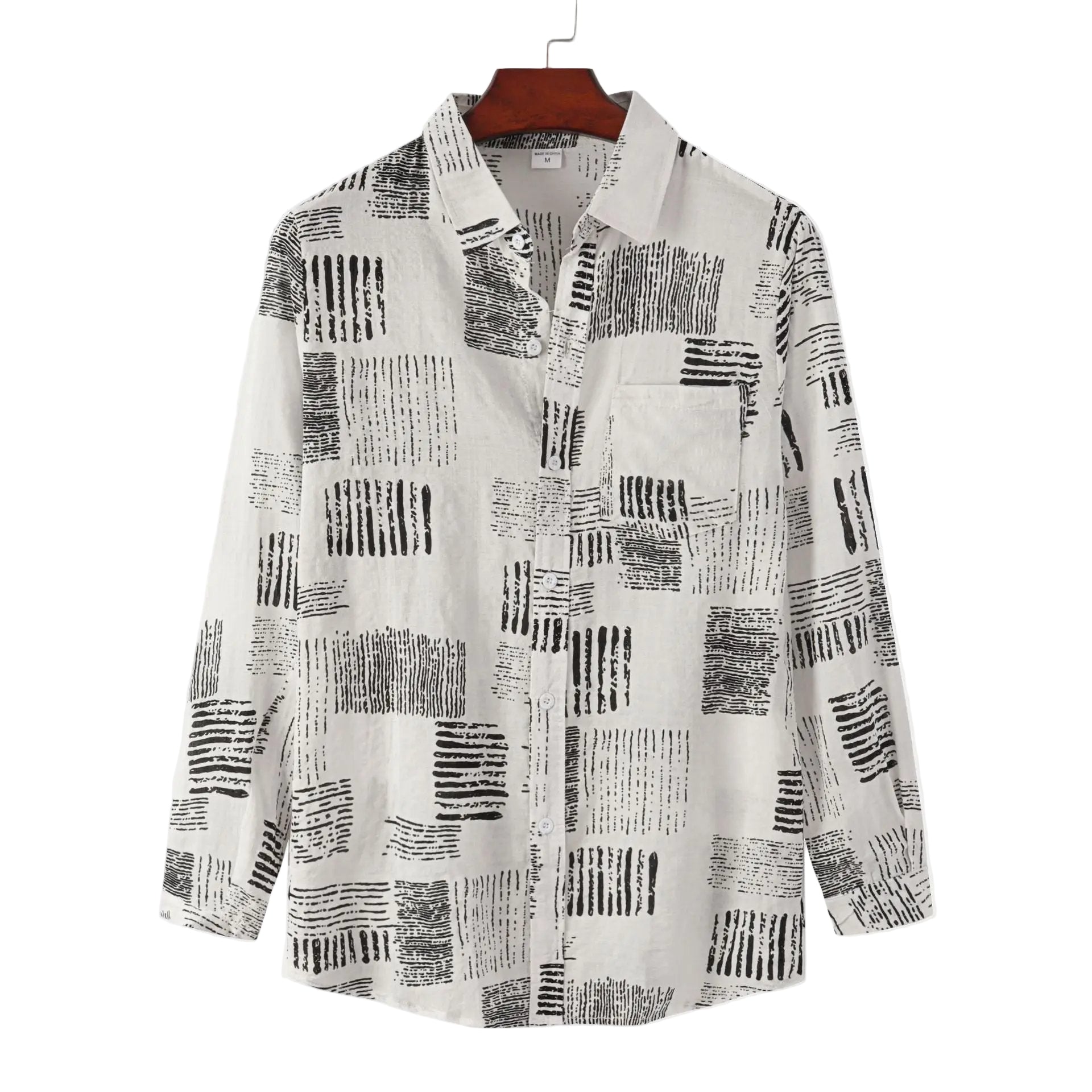 Autumn Plaid Long Sleeve Slim Casual Shirt Men's Dan Flashes