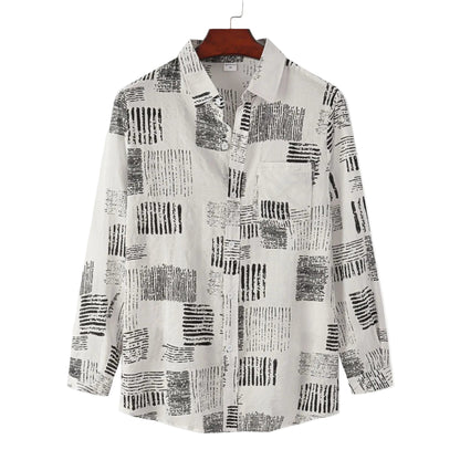 Autumn Plaid Long Sleeve Slim Casual Shirt Men's Dan Flashes