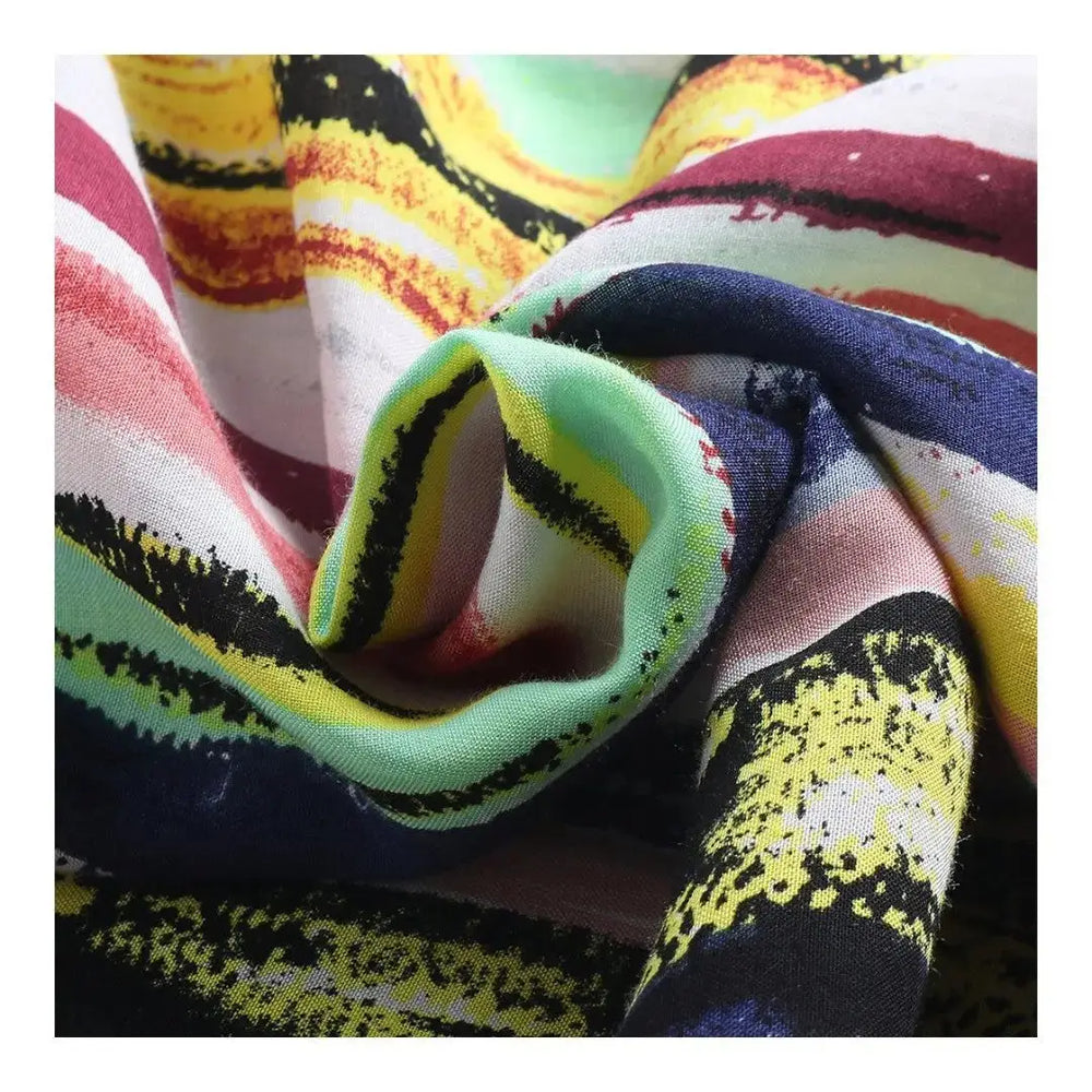 Multicolor Vertical Stripe Shirt, pattern and fabric detail