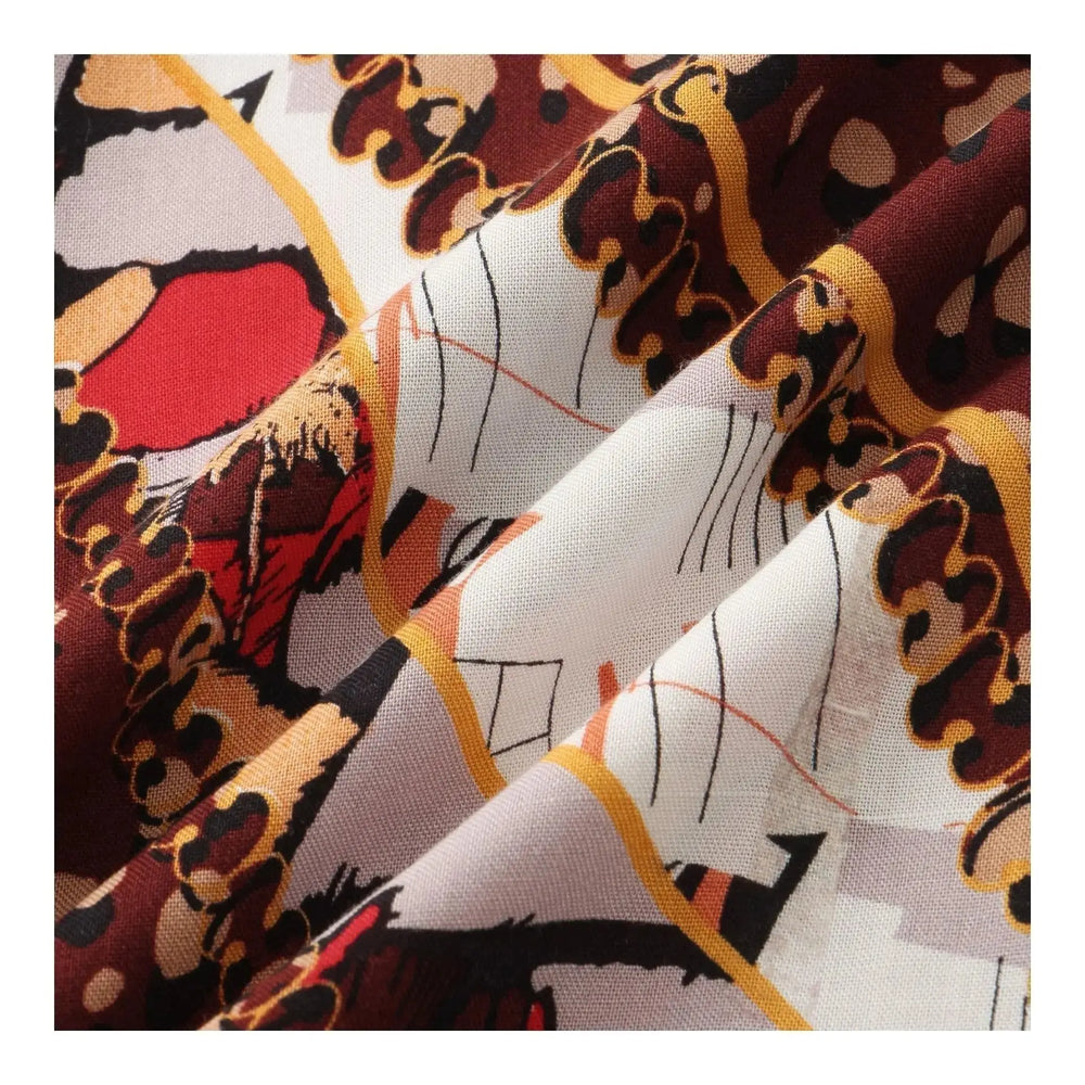 Diagonal Border Pattern Shirt, pattern and fabric detail