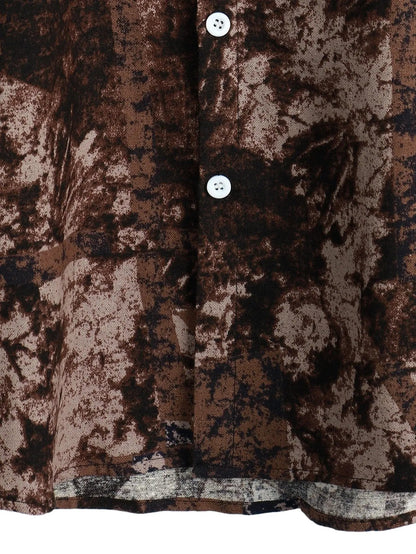 Cafe colour bamboo hemp shirt - Dan Flashes