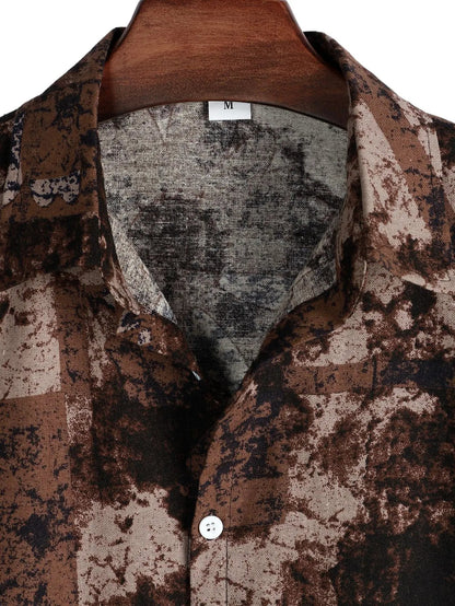 Cafe colour bamboo hemp shirt - Dan Flashes