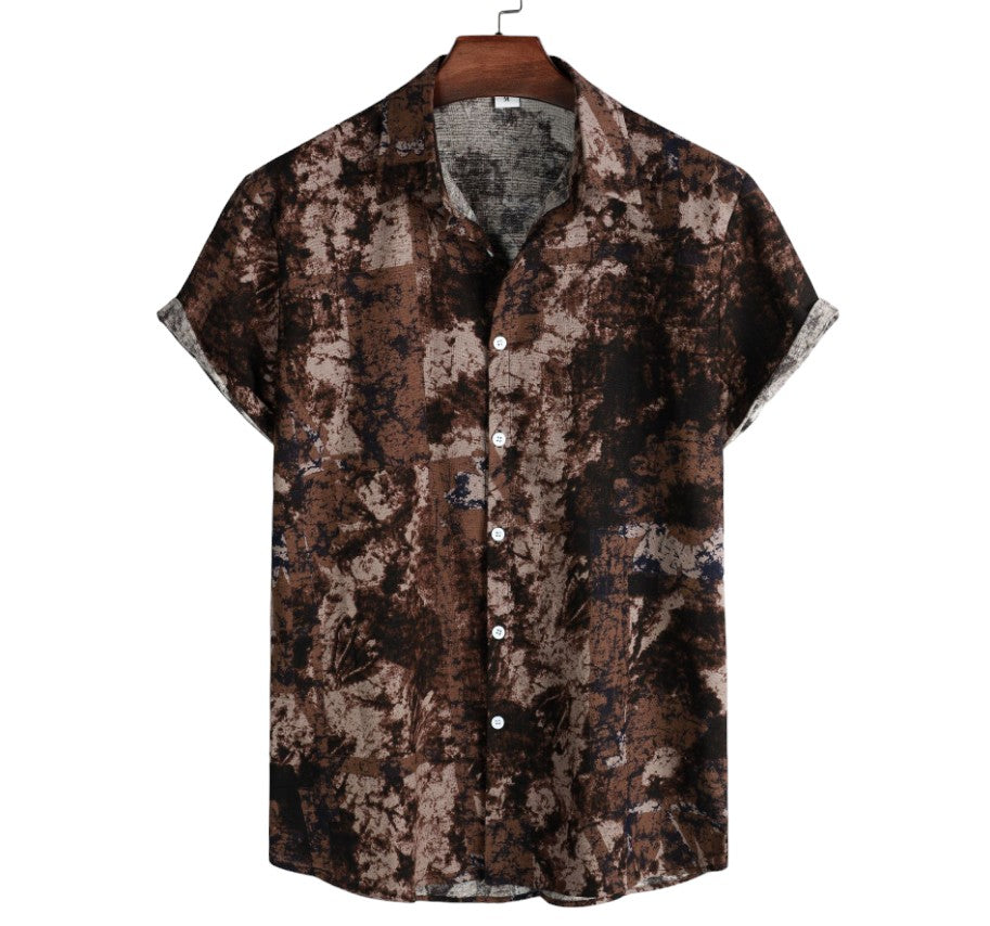 Cafe colour bamboo hemp shirt