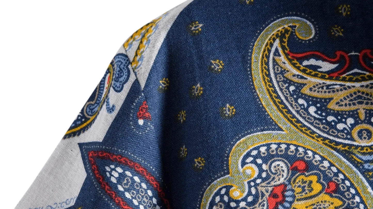 Complicated Pattern Shirts - Shirt - Dan Flashes - Blue - Complicated Pattern Shirt's - Dan Flashes
