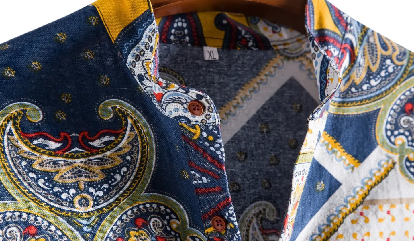 Complicated Pattern Shirts - Shirt - Dan Flashes - Blue - Complicated Pattern Shirt's - Dan Flashes