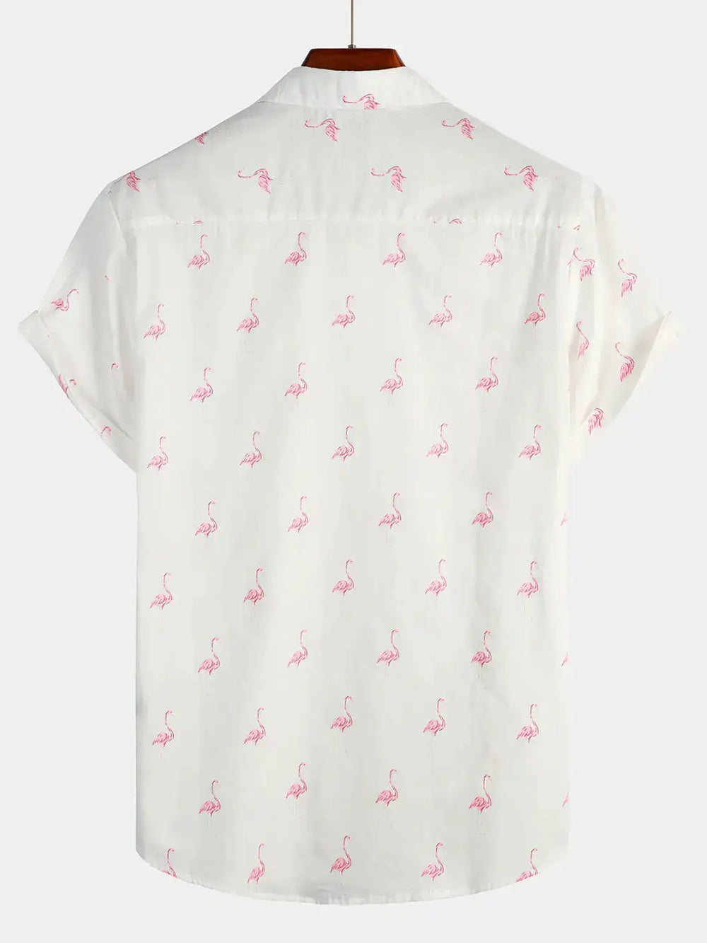 Flamingo Print Shirt, back view
