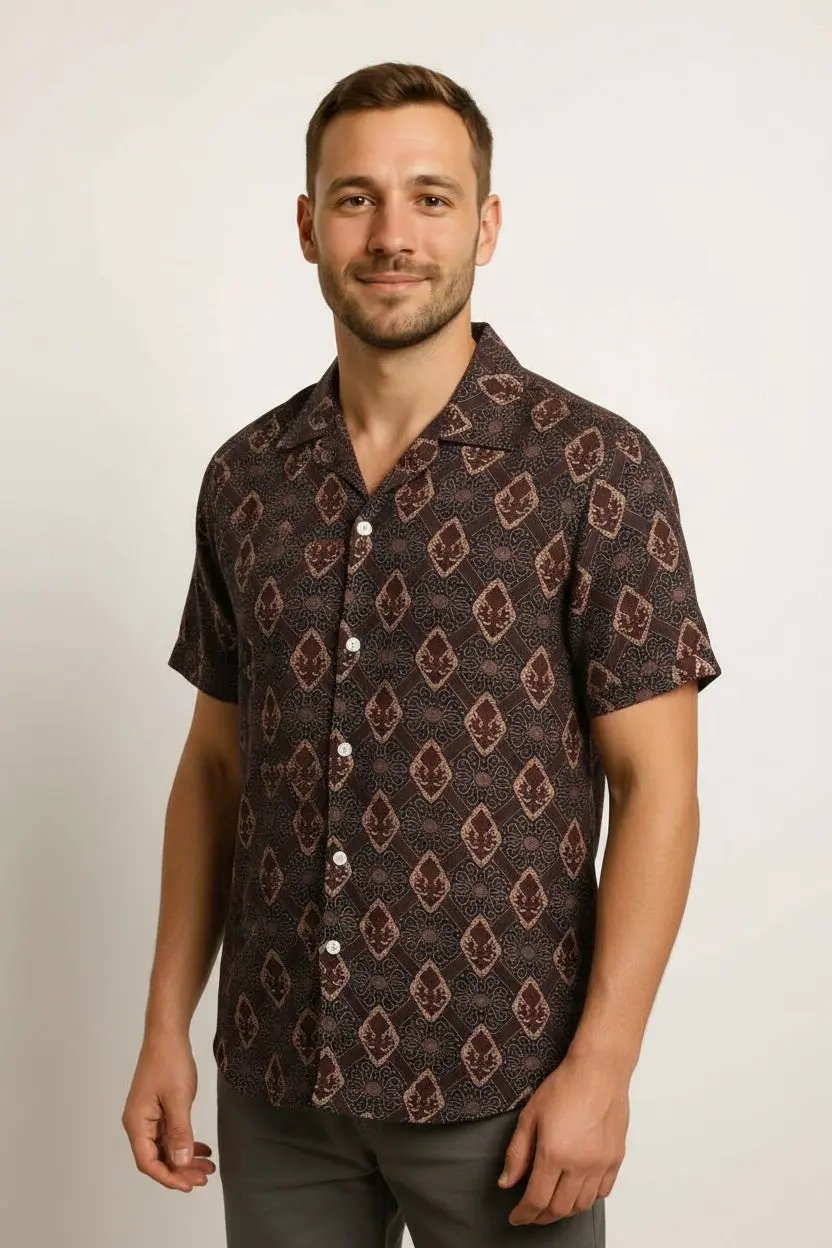 Hawaiian Style Casual Comfortable Fashion Short Sleeve Dan Flashes