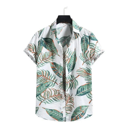 Leaf pattern shirts - Hawaiian Shirts - Linen Shirts - Dan Flashes