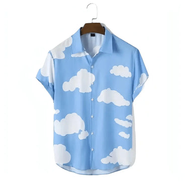 Blue & Pink Button-Up Shirt for men - Dan Flashes