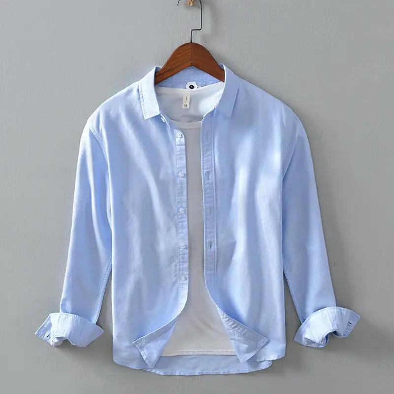 Men's Casual Minimalist Long Sleeve Shirt Dan Flashes