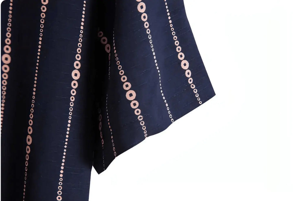 Vertical Line Camp Shirt, sleeve and pattern detail