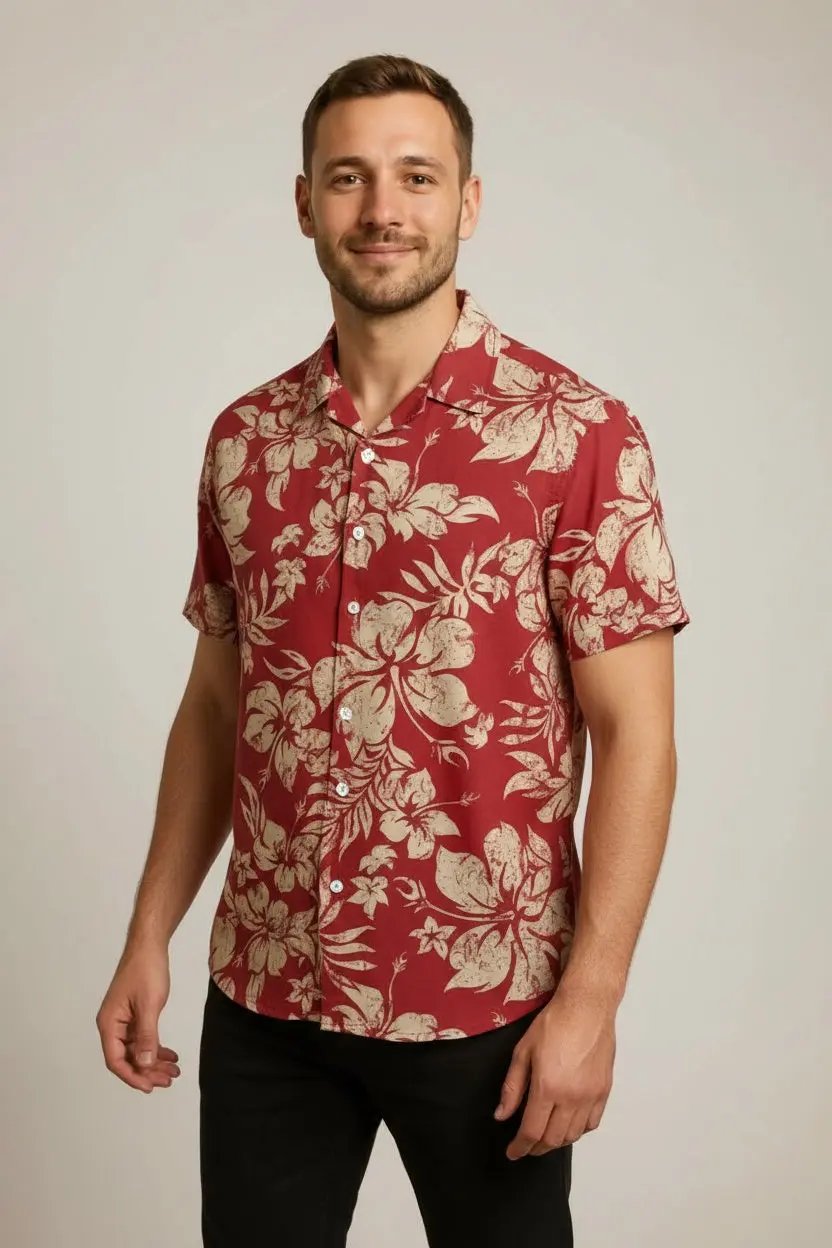 Men's Hawaiian European And American Top Dan Flashes