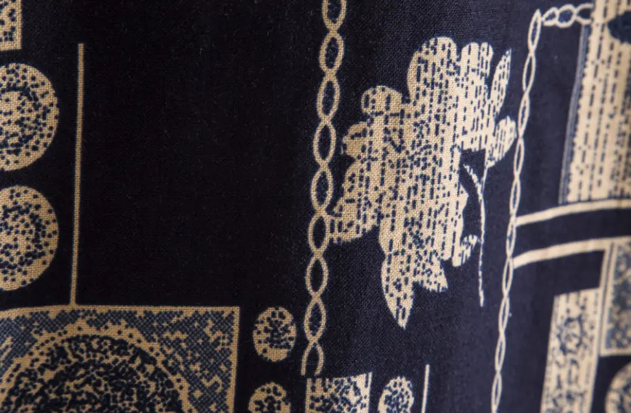 Decorative Panel Hawaiian Shirt, sleeve and pattern detail