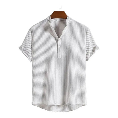 Mens Summer Shirts - Beach Shirts - Shirt - Dan Flashes - White - Mens summer shirts - Beach Shirts - Dan Flashes