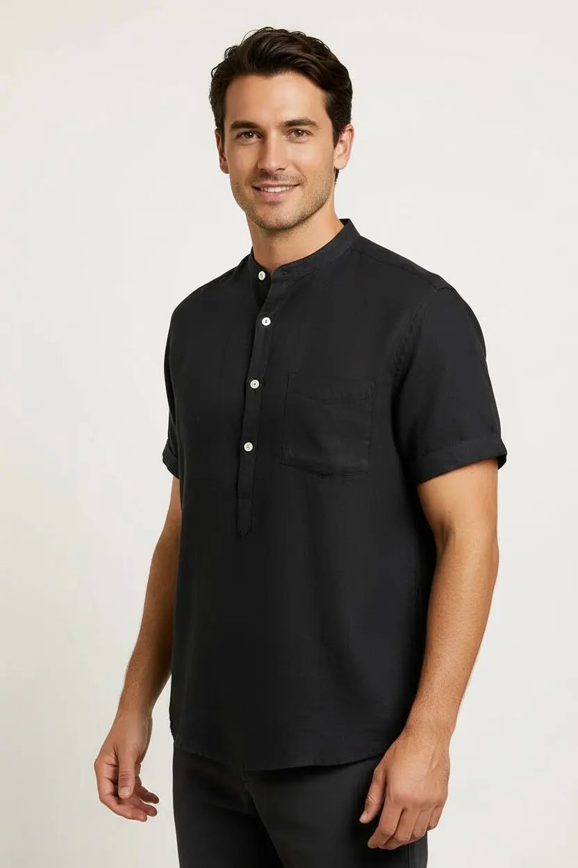 Mens casual button up shirts - Mens linen shirts - Beach Shirts My Store