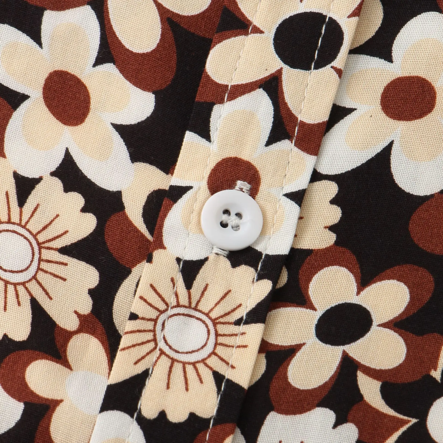 Mens summer button up shirt - Floral pattern - Dan Flashes