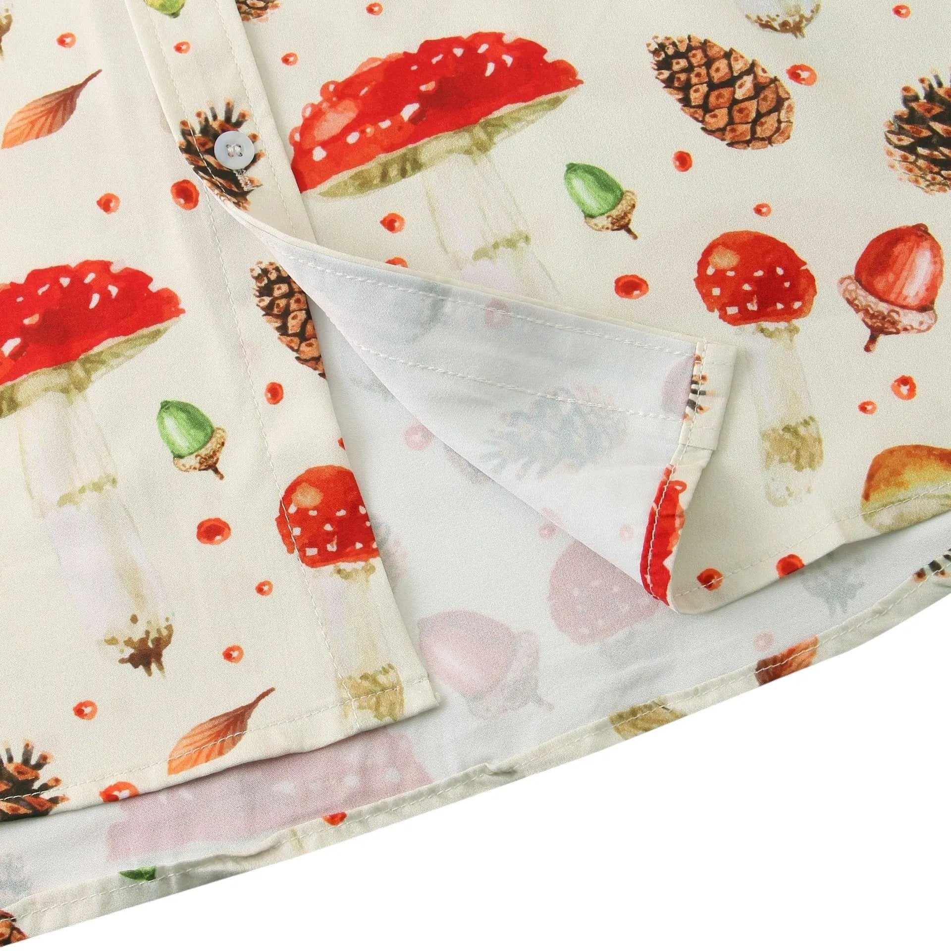 Mushroom button up shirts - shrooms - Dan Flashes