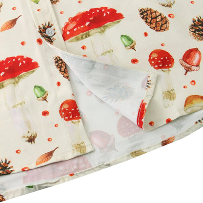 Mushroom button up shirts - shrooms - Dan Flashes