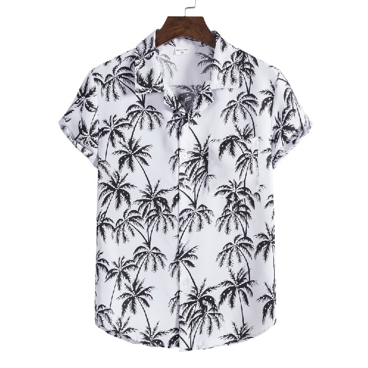 Palm tree button up