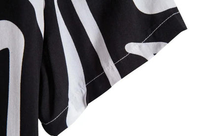 Pattern Button up Shirts - Wavy Pattern - Hawaiian shirts Dan Flashes