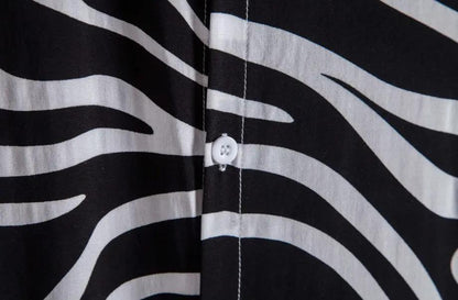 Pattern Button up Shirts - Wavy Pattern - Hawaiian shirts Dan Flashes