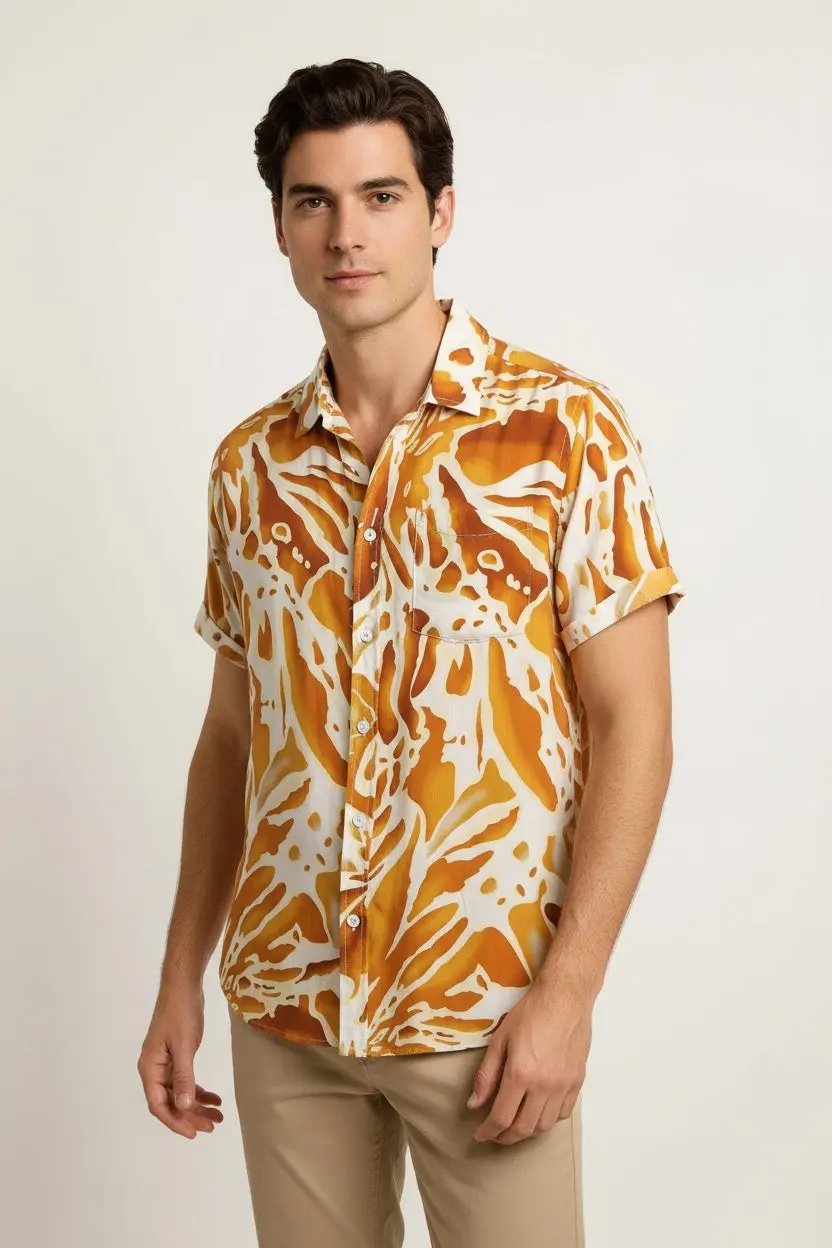 Pattern Hawaiian Shirt - Dan Flashes