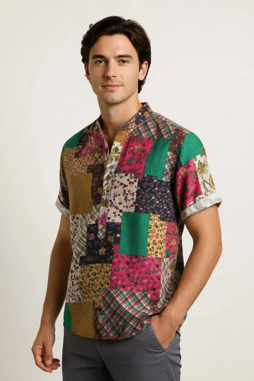 Pattern button up shirts - Dan Flashes