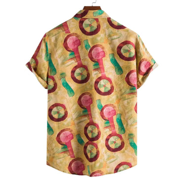 Premium Bamboo Hemp Button Up - Shirt - Dan Flashes - Small - Premium bamboo hemp button up - Dan Flashes