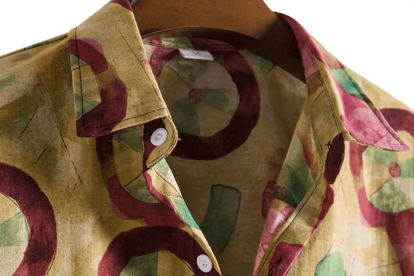 Premium Bamboo Hemp Button Up - Shirt - Dan Flashes - Small - Premium bamboo hemp button up - Dan Flashes