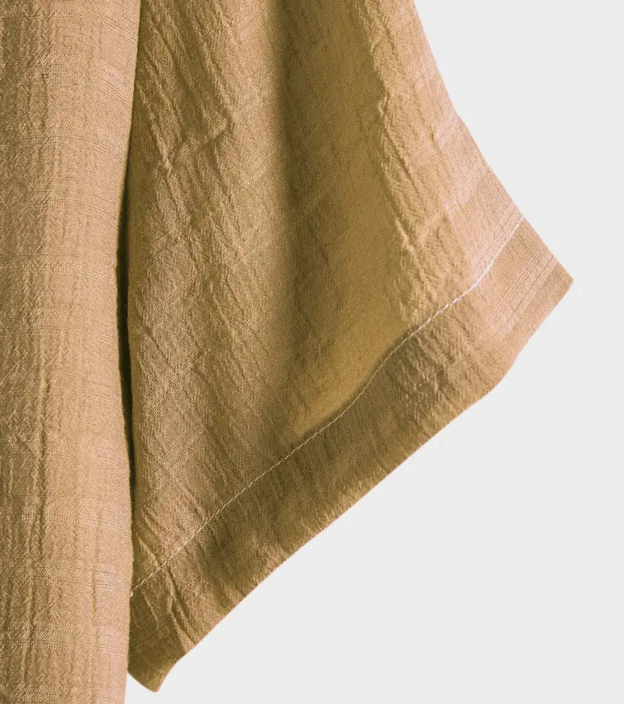 Solid Textured Beach Shirt, sleeve and pattern detail