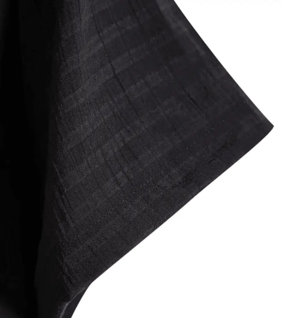 Solid Textured Beach Shirt, sleeve and pattern detail