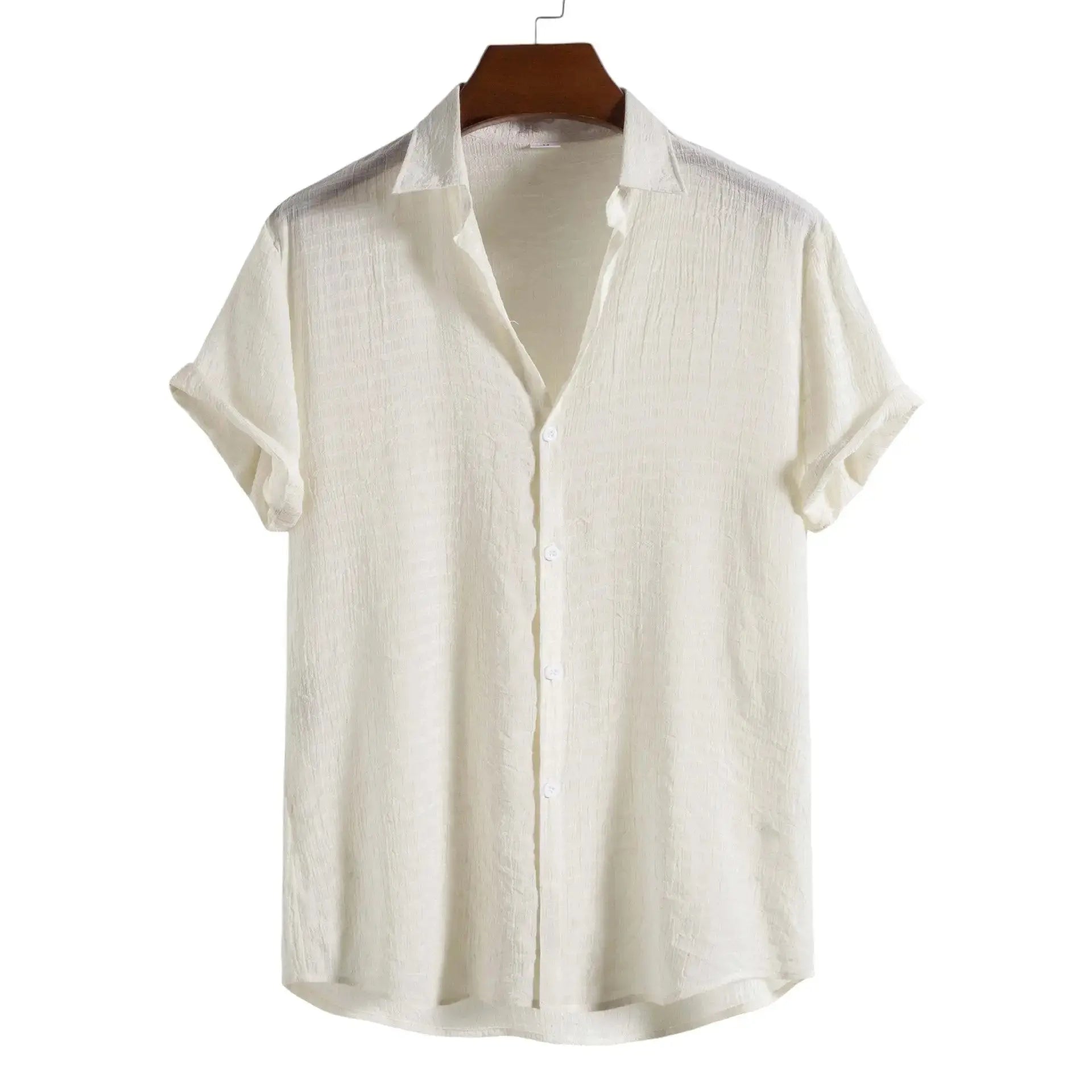 Premium Beach Shirt - Shirt - Dan Flashes - Cream - Premium beach shirt - Dan Flashes