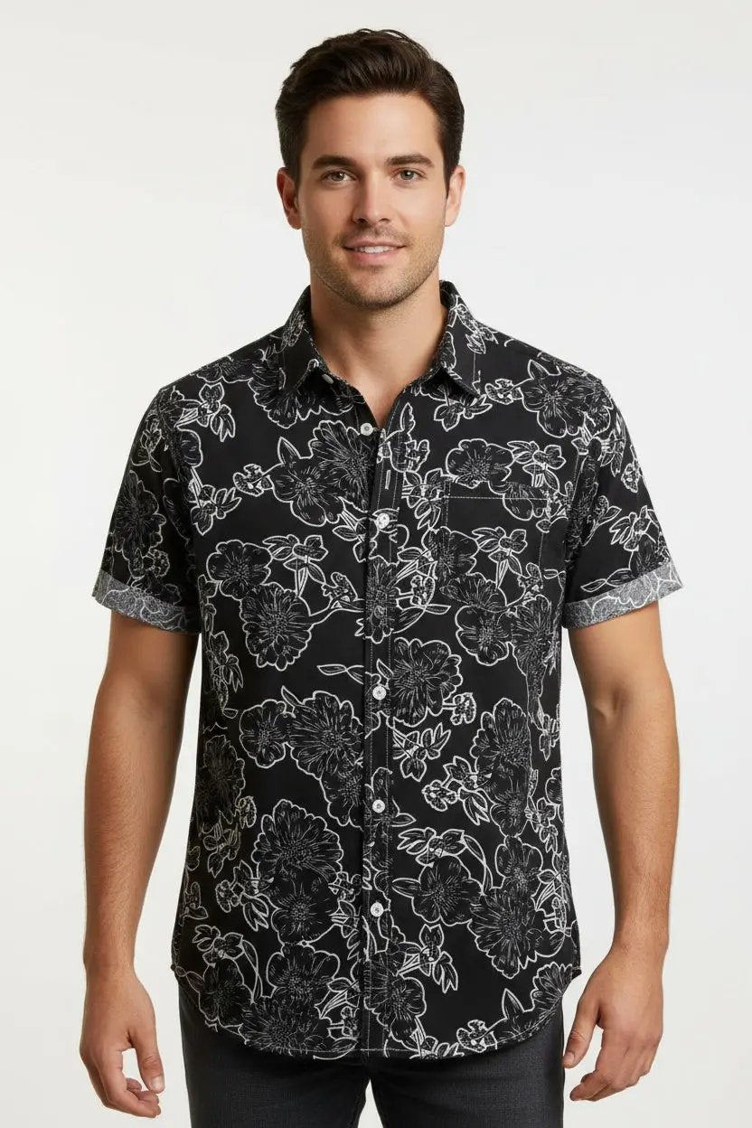 Premium Black Hawaiian Shirt - Dan Flashes