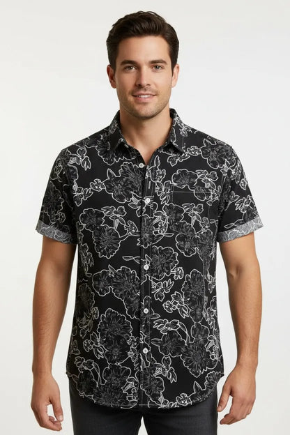 Premium Black Hawaiian Shirt - Dan Flashes