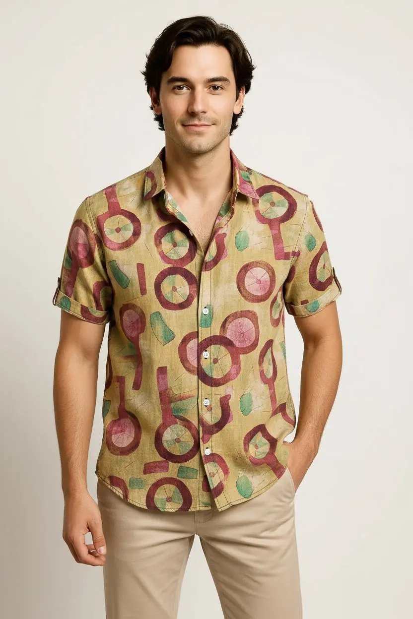 Premium bamboo hemp button up - Dan Flashes