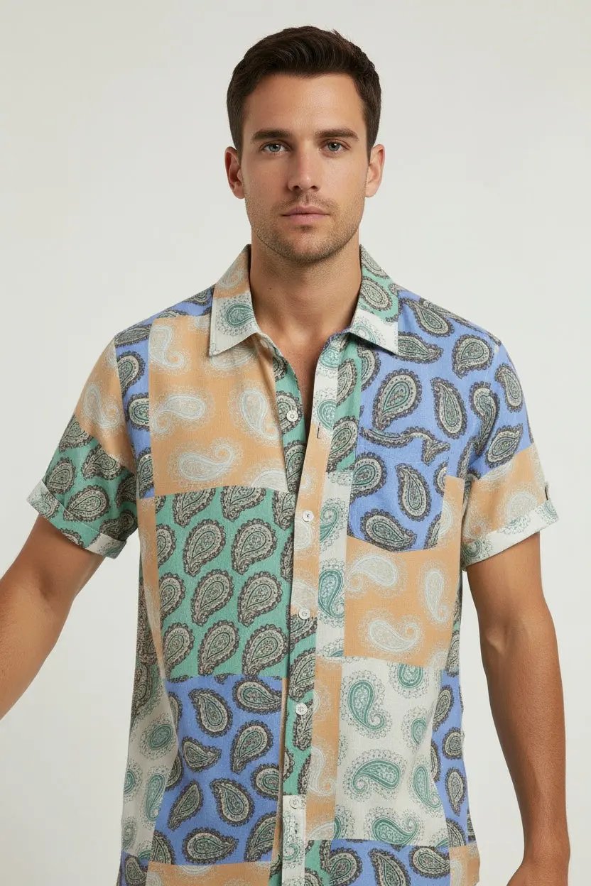 Premium short sleeve beach shirts - Dan Flashes