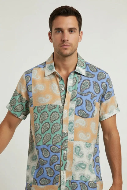 Premium short sleeve beach shirts - Dan Flashes